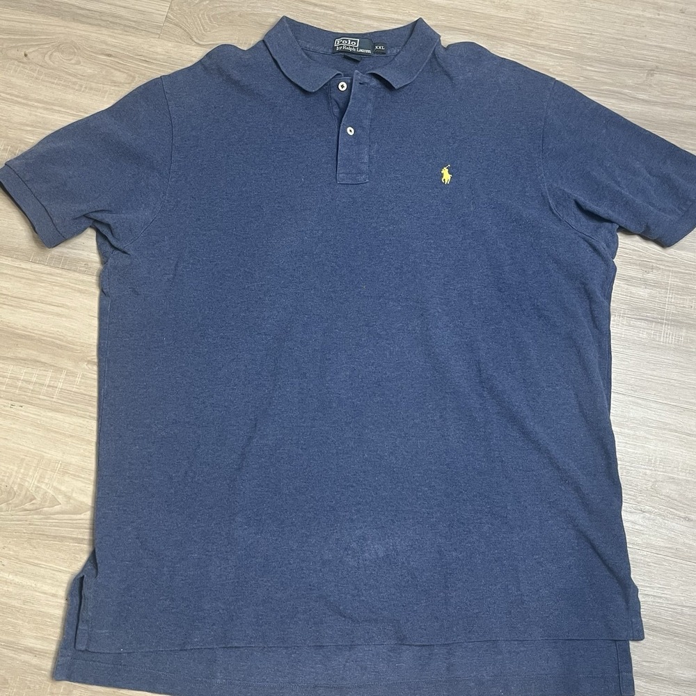 Polo Ralph Lauren Men's XXL Short Sleeve Polo Blue Shirt